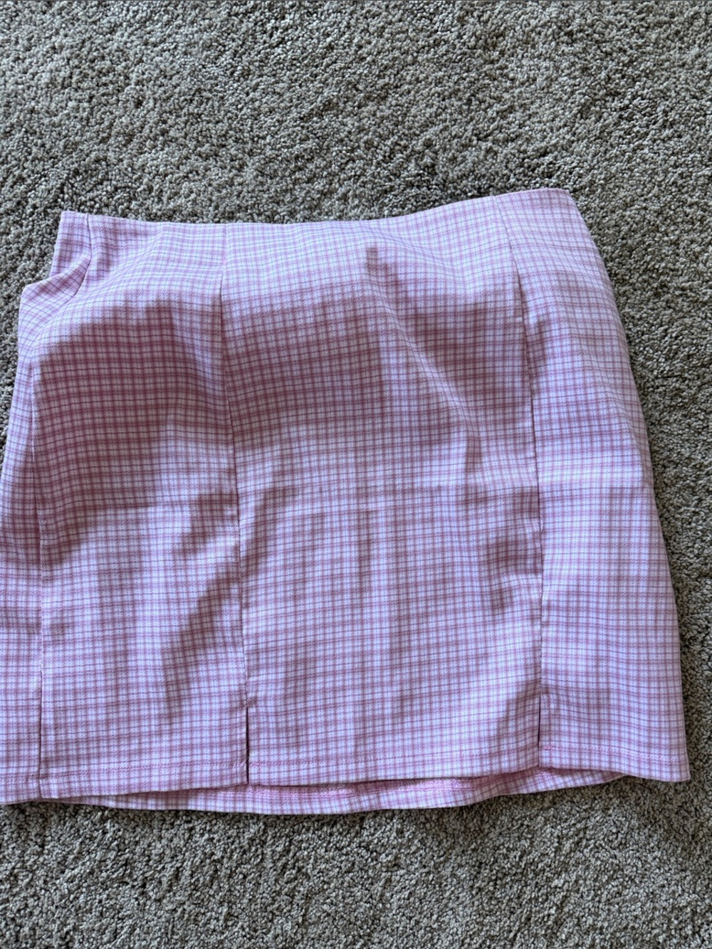 Plaid Pink Mini Skirt — Feminine Check A-Line